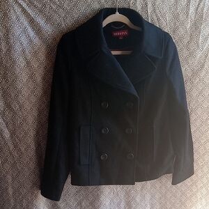 Merona wool blend,size S,black color, jacket/coat, double breasted look, pre-own